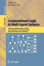 Computational Logic in Multi-Agent Systems