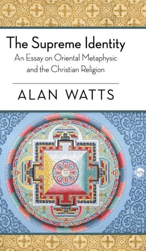 Boek 'The Supreme Identity' van Alan Watts, met een gedetailleerde mandalatekening.