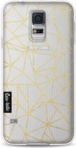 Casetastic Abstraction Outline Gold Transparent - Samsung Galaxy S5