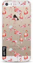 Casetastic Couverture souple Apple iPhone 5 / 5s / SE - Flamingo Party