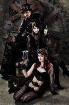 Villainous Trio Steampunk Grid Notebook