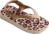 Havaianas Baby Chic  Slippers - Maat 21 - Meisjes - beige/roze/goud