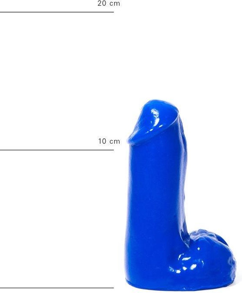 All Blue Dildo 13 x 4,5 cm - blauw
