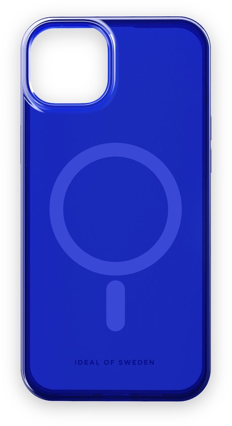 iDeal of Sweden Clear Case MagSafe iPhone 15 Plus Cobalt Blue