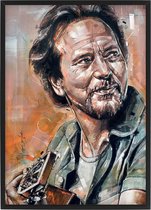 Eddie Vedder 02 print 30,6x43 cm (A3) *ingelijst & gesigneerd