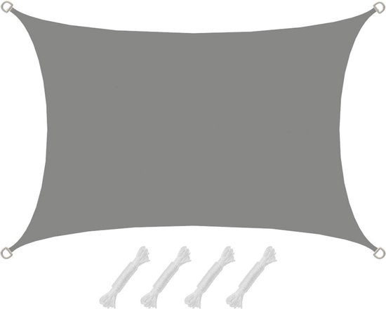 2x3 Zonnezeil Rechthoek Waterdicht Tuinzeil Schaduwdoek Patio Terras Balkon Tuinluifel Zonwering
