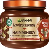 Garnier Loving Blends Honing Goud Hair Remedy Haarmasker - Herstellend Masker Voor Beschadigd, Breekbaar Haar - 340ml