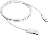 Canyon UC -1 USB Type C -kabel - Gegevenskabel - 1 meter - Wit