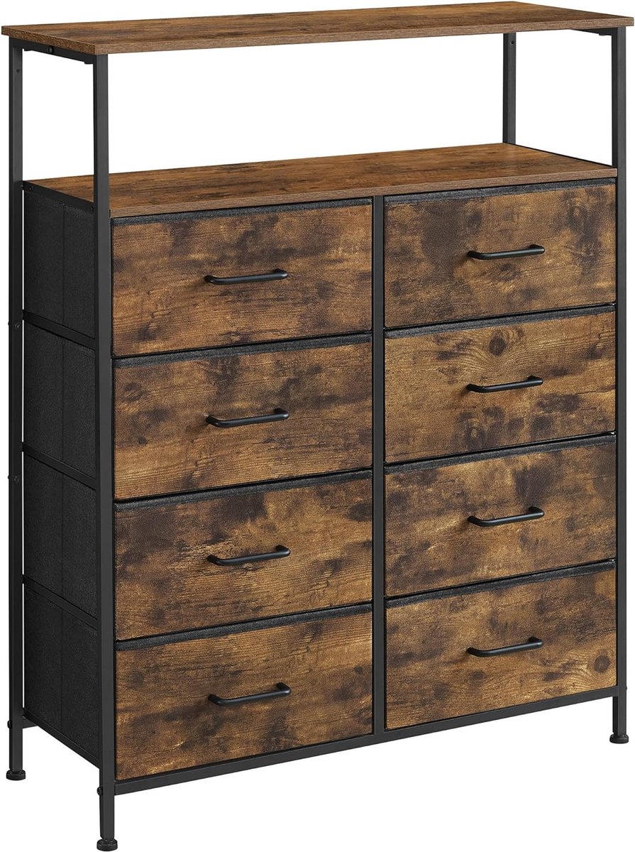 Ladekast - Kast - met 6 laden - Metalen frame - Industriële stijl