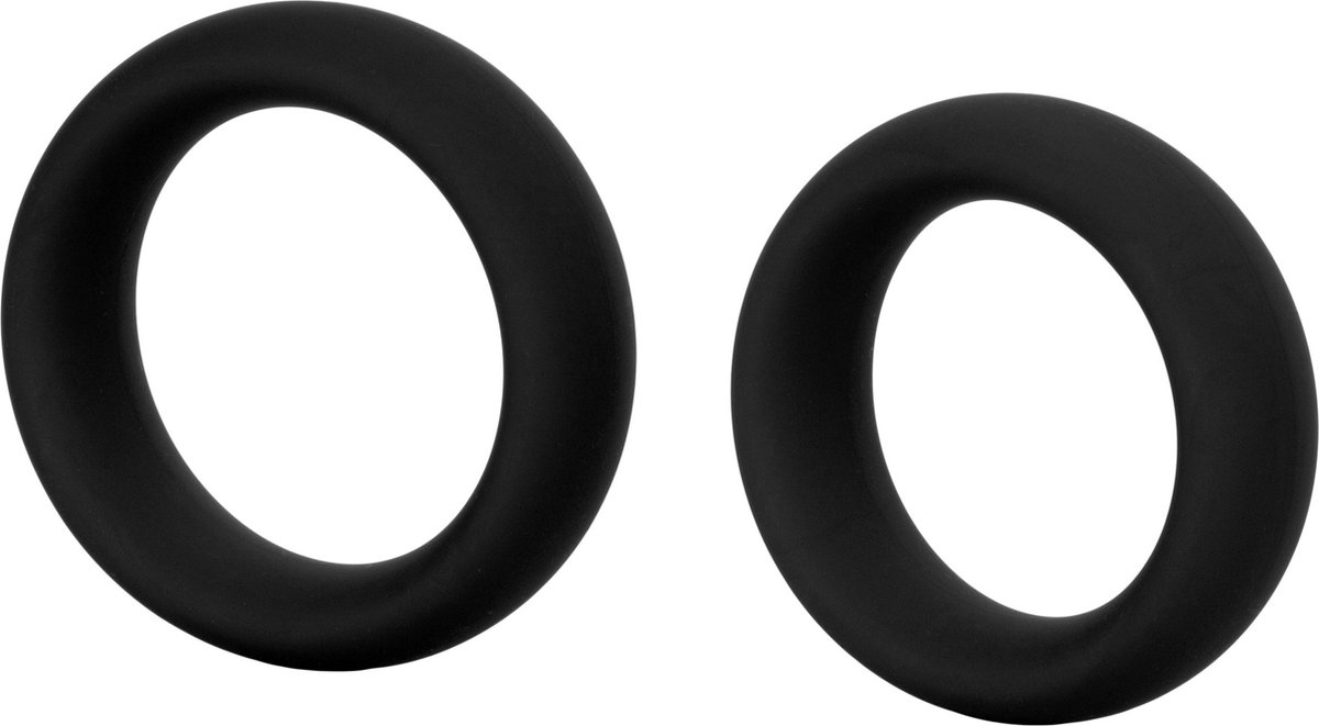 Colt - Siliconen Super Rings - Cockringen Set - Zwart