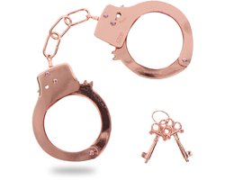 TOYJOY - Metal Handcuffs - Bondage / SM Cuffs Rose Gold