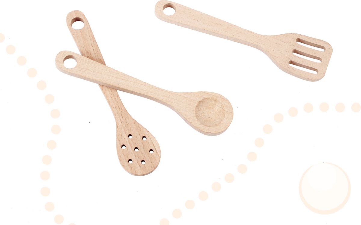 Playos® - Houten Speelkeuken - Wit / Roze - Inclusief Accessoires - 68 x 29 x 100 cm - met Licht en Geluid - Kinderkeuken - Speelgoed Keukentje - Rollenspel Speelgoed - Educatief — afbeelding 4