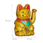 Relaxdays 10 x Maneki Neko - zwaaiende kat - geluksbrenger Chinese kat – gelukskat