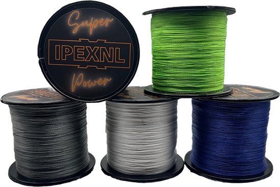 IPEXNL Super power 4 PE super fil de pêche tressé noir - 13,6 kg - 0,26 mm de 500 mètres type 2.5 fabriqué par HJ