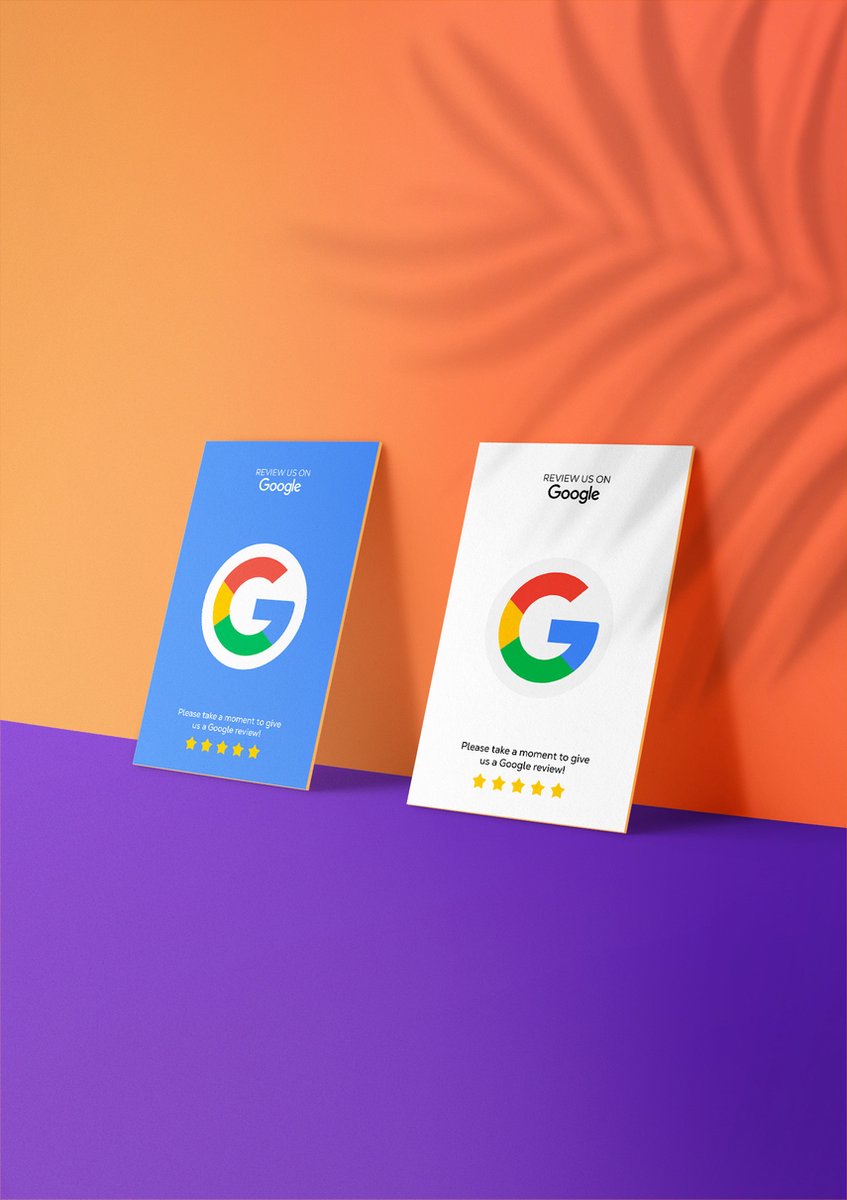 2 Google NFC Review Kaarten - 2 stuks