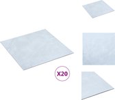 vidaXL PVC Vloerplanken - 30.5 x 30.5 cm - Marmerpatroon - 20 stuks - 1.86 m² - Vloer