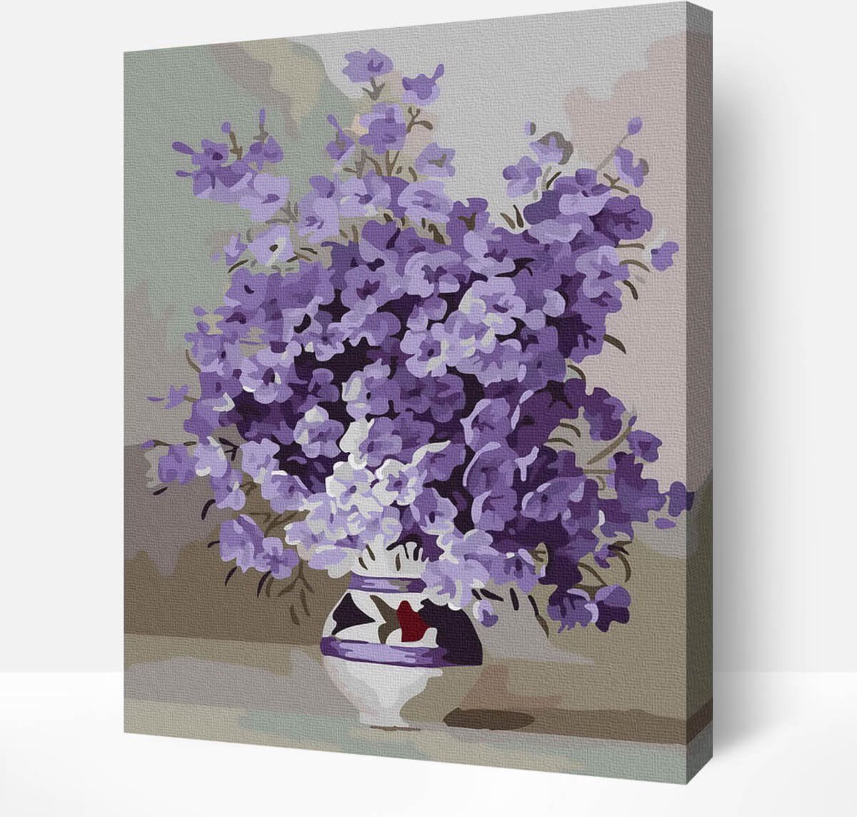 Schilderen Op Nummer Volwassenen DIY Paint By Number Compleet Hobby Pakket op Frame met Vernis - ®Arty Bee - Bloemen Trio - 3x40x50cm — afbeelding 16