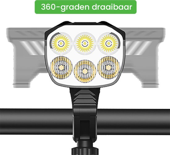 Lightyourbike ® ULTRA - Fietslamp MTB & Racefiets - Fietsverlichting LED - 2.000 Lumen - 13 lichtstanden - 10.000 mAh accu — afbeelding 5