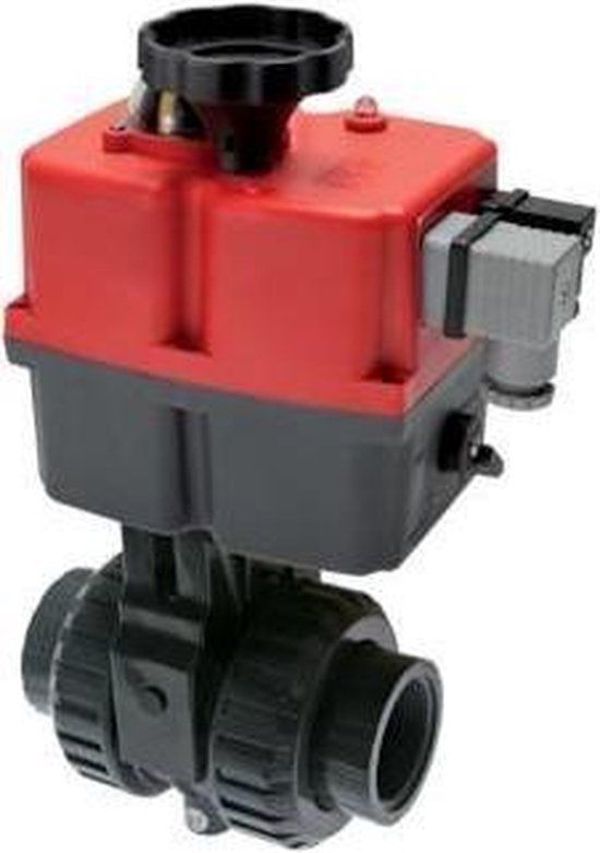 2 x Kogelkraan met actuator DN40-1½ PN16 - Kunststof afsluiters