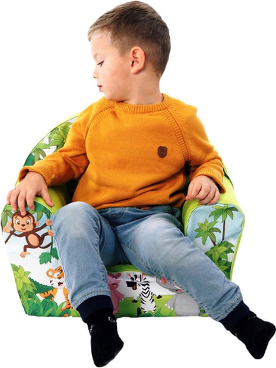 Kinderzetel - Kinderfauteuil - Peuterstoeltje - Dierentuin - Groen — afbeelding 2