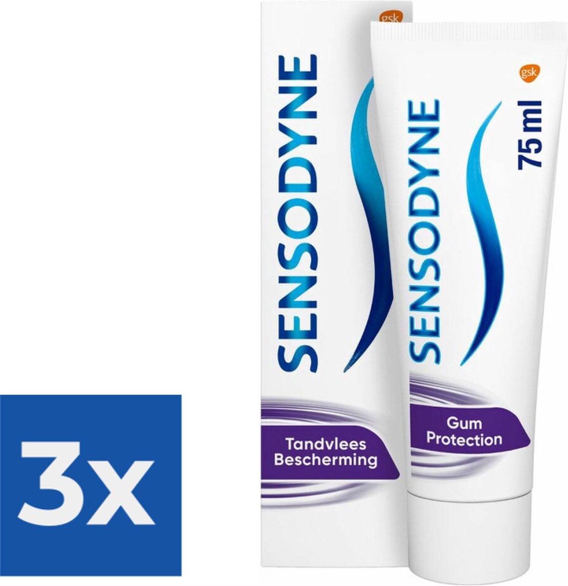 Goedkoopste Sensodyne - Tandpasta - Gum Protection - 75ml x 3