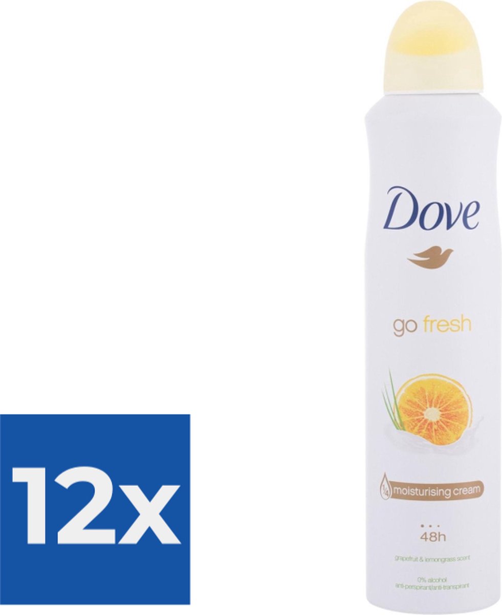 Dove Go Fresh Deospray Grapefruit 150 ml. Voordeelverpakking 12 stuks