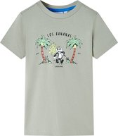 vidaXL-Kindershirt-apenprint-92-lichtkakikleurig