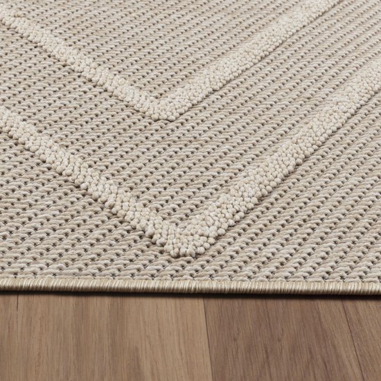 Natur Rug Xantha Tapis Extérieur Sisal Poils Ras Intérieur et Plein air Beige - 240x340 CM