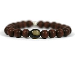 Heaven Eleven Men - Bruin hout - 10mm - buri - 21cm