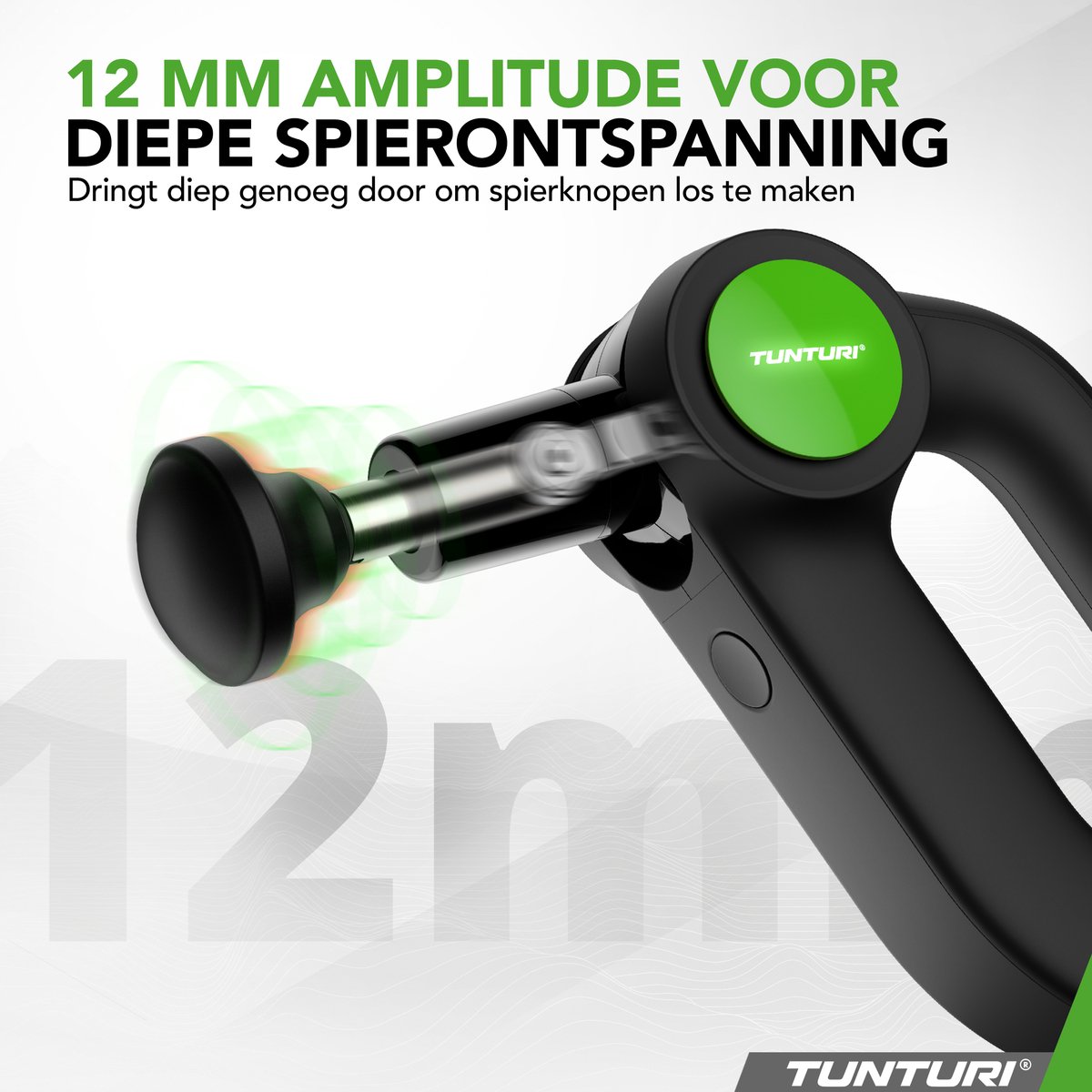 Tunturi MG70 Massage Gun Professioneel met Verstelbare Kop - afbeelding 2