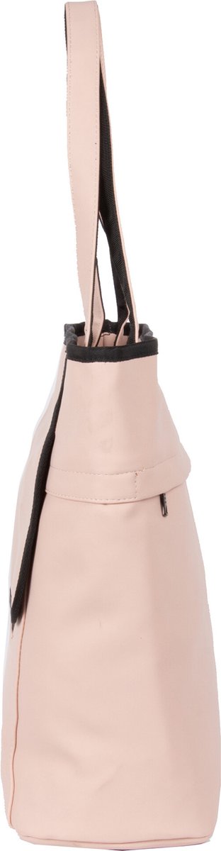 Splash Luxe Fietstas Shopper - 2-in-1 Handtas & Pakaftas - 21L - Waterafstotend - Met Onzichtbare Haken & Reflectie - Soft Pink