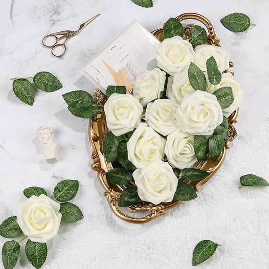 Kunstbloemen, 100 stuks, cadeau voor bruiloft, feest, decoratie thuis, gerbera, zijde, decoratie, kunstmadeliefjes, bloemenboeket, doe-het-zelf, chrysant, bruid (wit