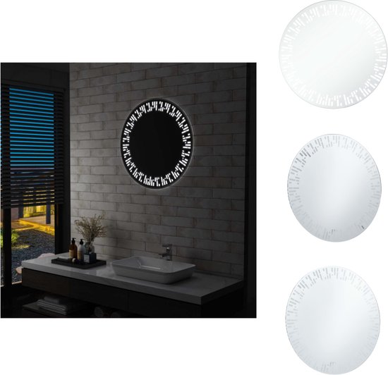 vidaXL LED-badkamerspiegel - 70 cm - heldere verlichting en verfijnde stijl - Spiegel