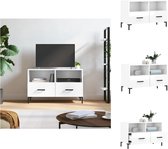 vidaXL Televisiekast - Trendy - TV-meubel - 80 x 36 x 50 cm - Hoogglans wit - Kast