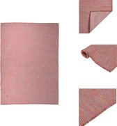 vidaXL Tapis de jardin - Rouge - 140 x 200 cm - Résistant aux intempéries - Résistant aux UV - 100 % PP - Tapis
