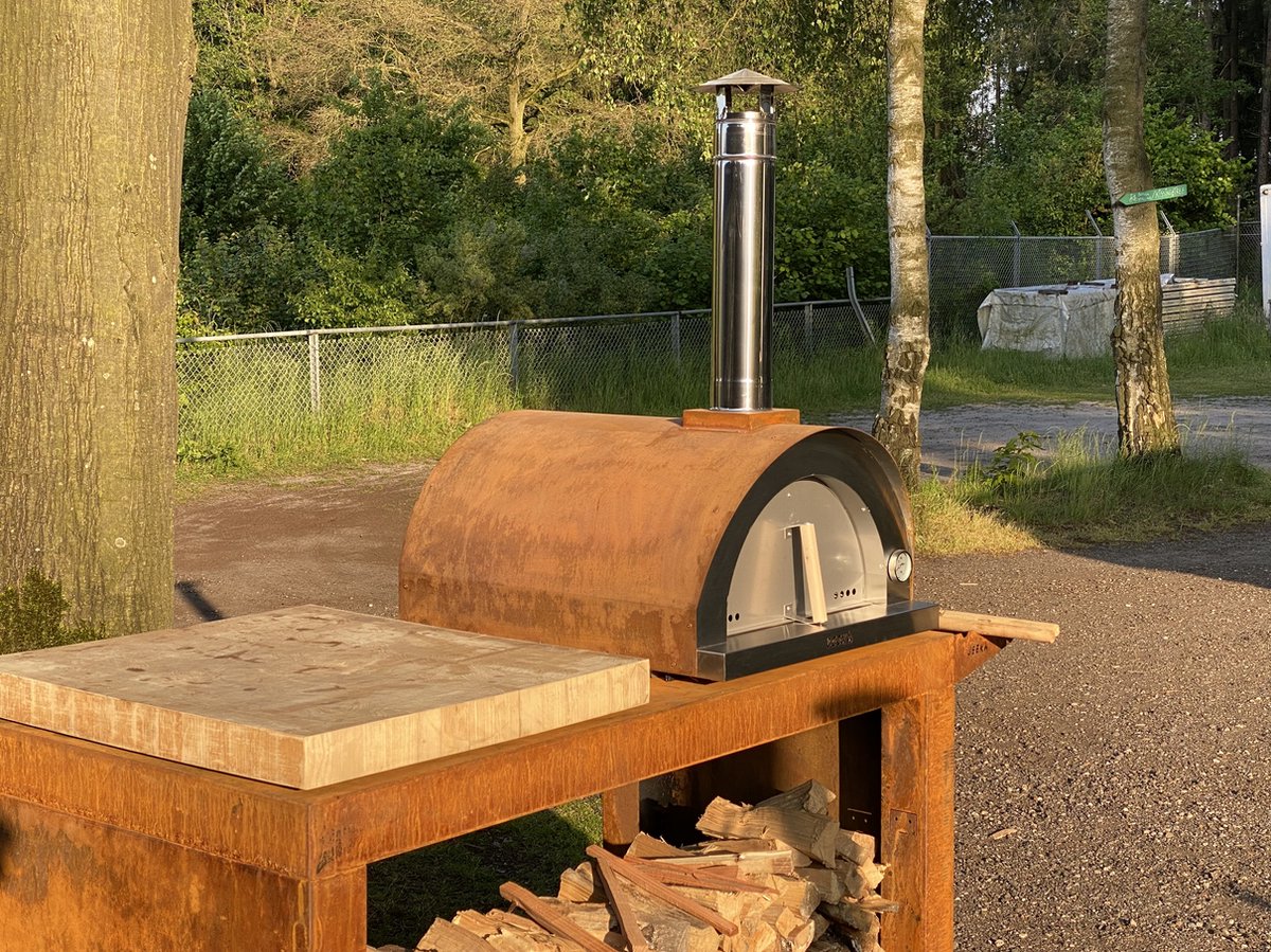 BEEK - Corten 70 - pizzaoven - houtgestookt - Cortenstaal -