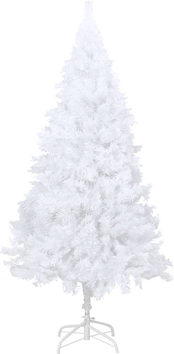 vidaXL Kunstkerstboom half met sneeuw smal 210 cm
