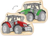 Contourkussen Tractor, ca. 36 x 24 x 5 cm, polyester, vormkussen