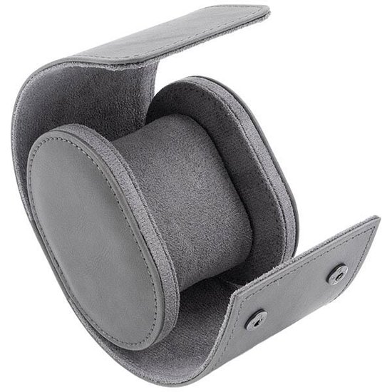 Watch Roll - Gray leather look - Case for 1