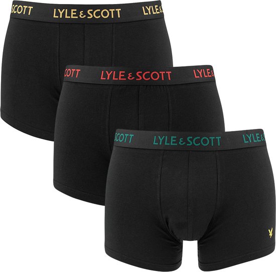 Lyle & Scott 3P boxer barclay noir 614 - L