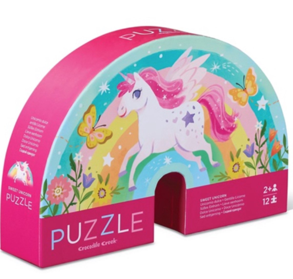 Crocodile Creek mini puzzel Sweet Unicorn 12st