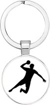 Akyol - Handbal Sleutelhanger - handbal - atleten - sport - teamsport - cadeau - verjaardag - kado - geschenk - gift - 2,5 x 2,5 CM