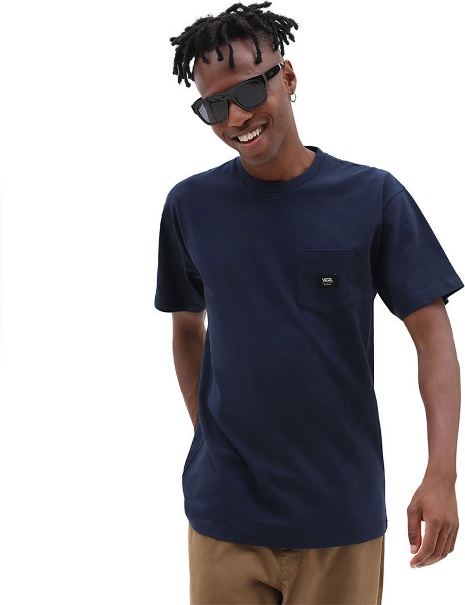Vans Woven Patch Pocket T-shirt Met Korte Mouwen Blauw S Man