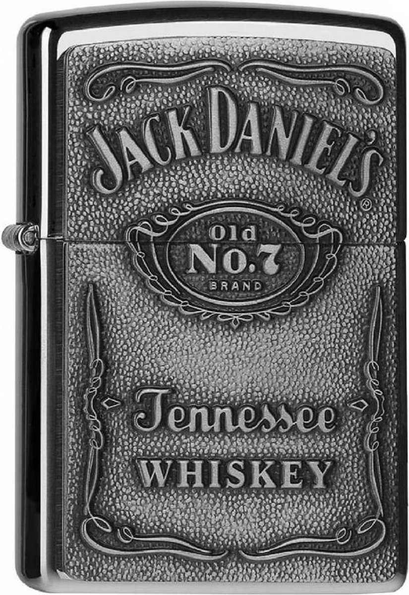 Goedkoopste Zippo aansteker Jack Daniel's Chrome Label Emblem