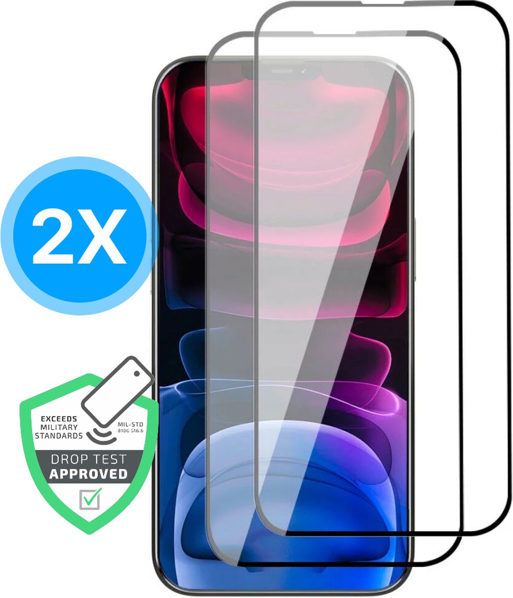 2x Screenprotector - Geschikt voor iPhone 11 Pro Max - Screen Protector - Plakgarantie