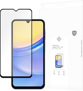 Cazy Full Cover Glass Screen Protector geschikt voor Samsung Galaxy A15 / A15 5G - Zwart - 2 stuks