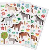 Stickers - Paarden Paardenleven - Scrapbook Hobby DIY Stickervel - 0.8-8cm - 96 Stuks