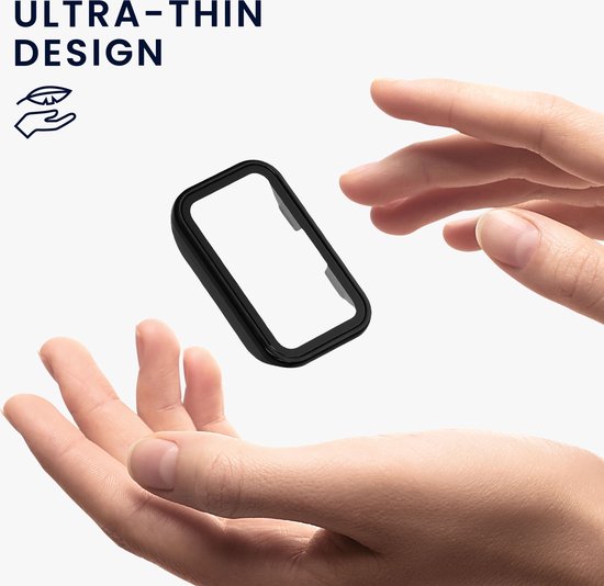 Kwmobile 2x Hoes Compatibel Met HONOR Band 9 – Transparant – Kunststof Frame + Gehard Glas – Beschermcase