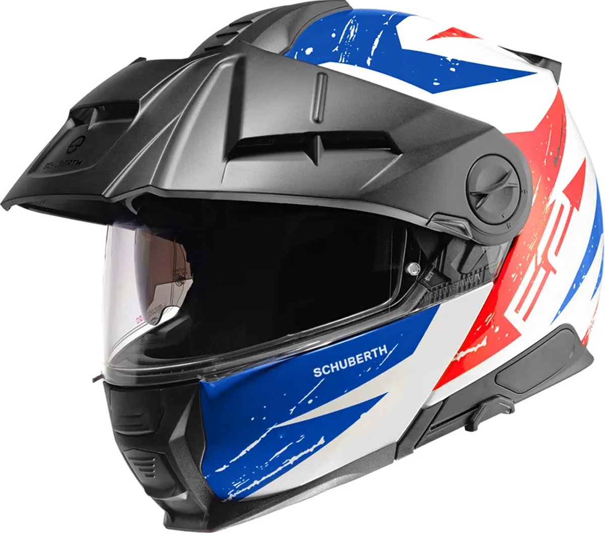 Schuberth E2 Explorer Blue Red Modular Helmet XL - Maat XL - Helm