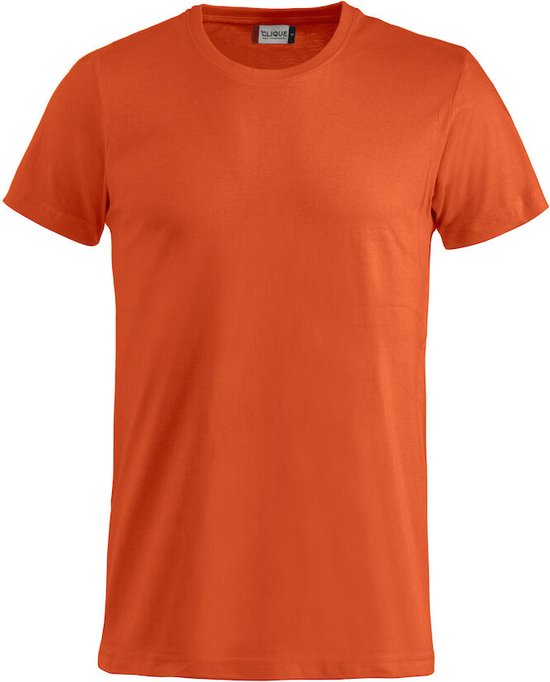 Clique 2 Pack Basic Fashion-T Modieus T-shirt kleur Diep-oranje maat 4XL